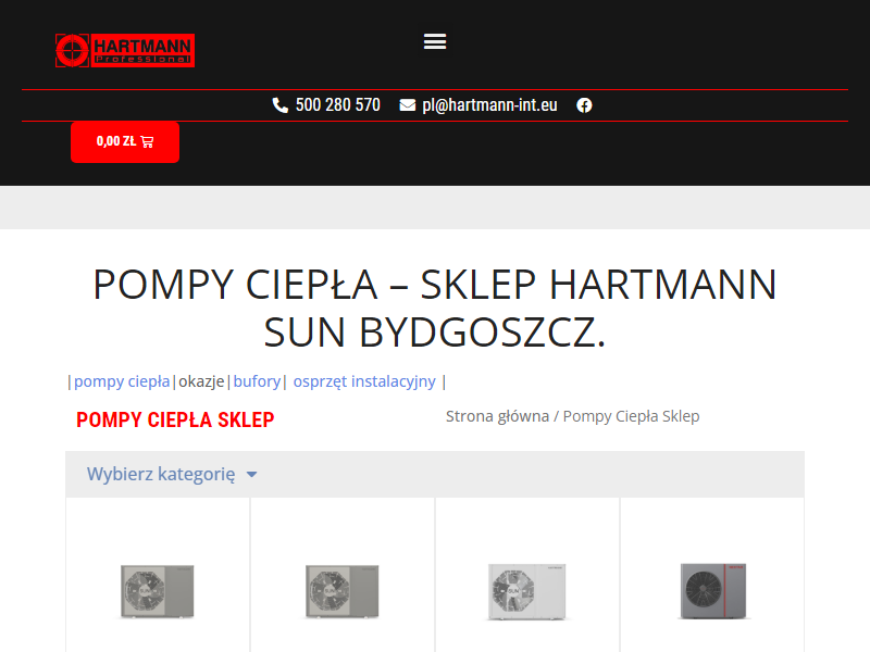 Hartmann Professional Sp. z o.o - Pompy ciepła
